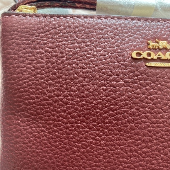 Coach Double Corner Zip Wristlet NWT w Snake Embossed Strap NWT - Picture 15 of 16